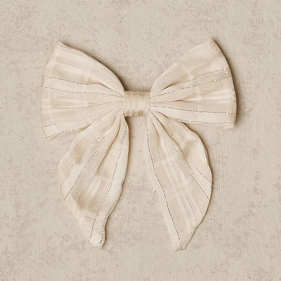 sailor bow | ivory eyelet