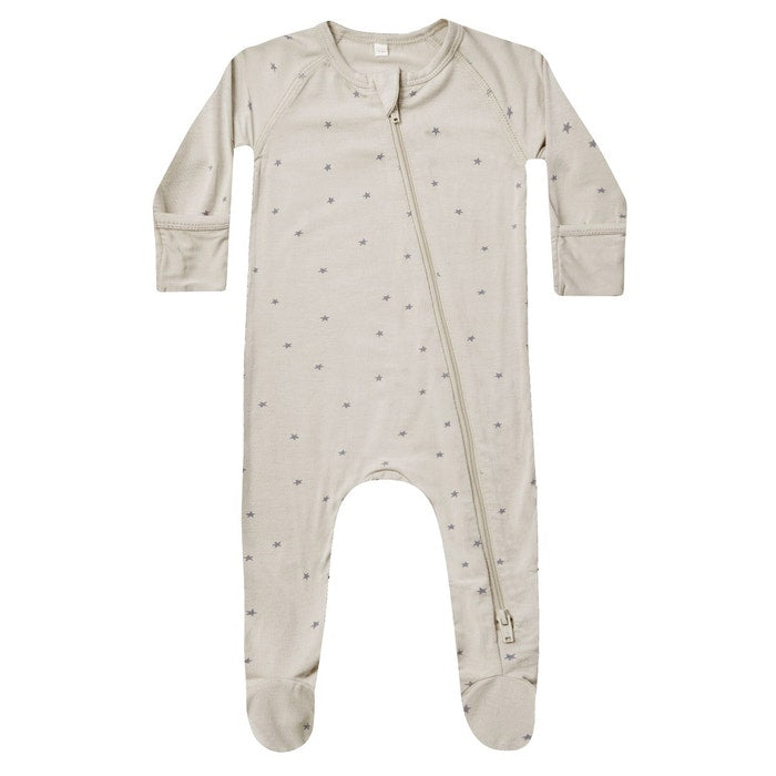 bamboo zip footie || stars