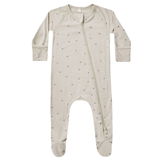 bamboo zip footie || stars