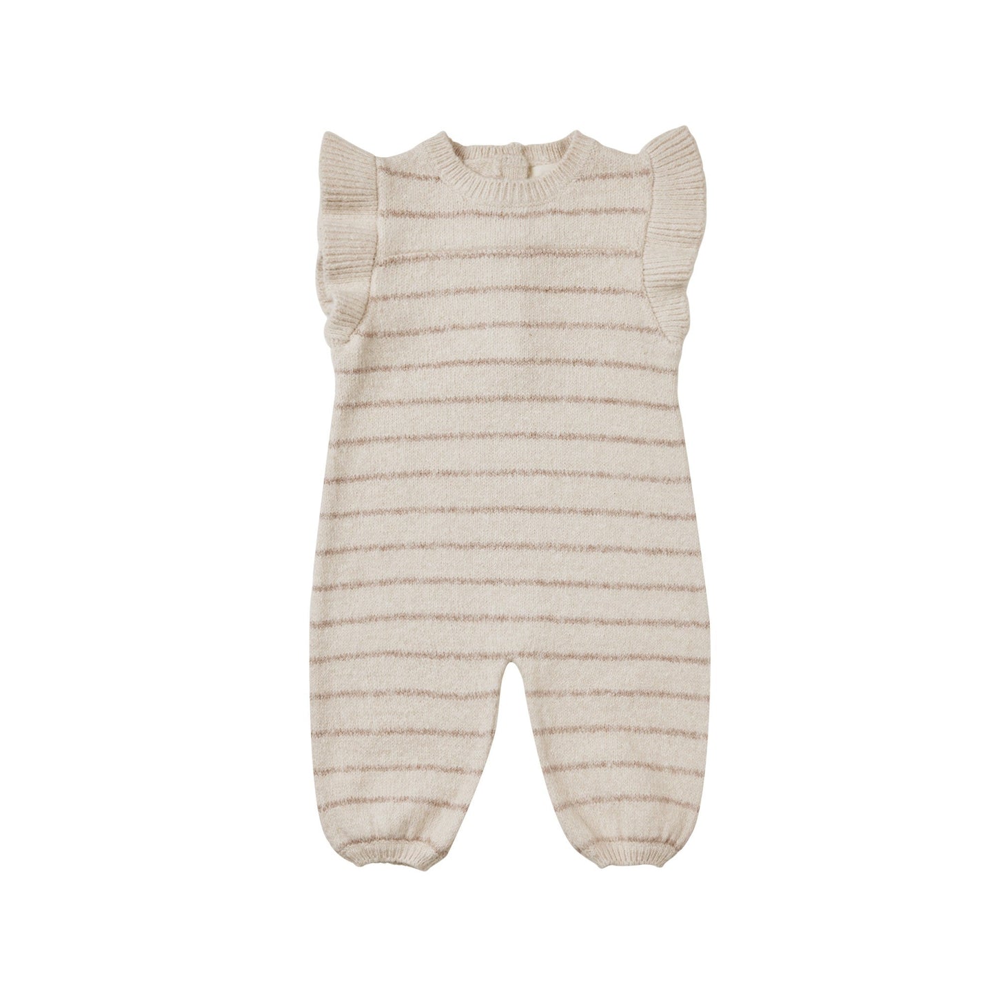 mira knit romper || heathered clay