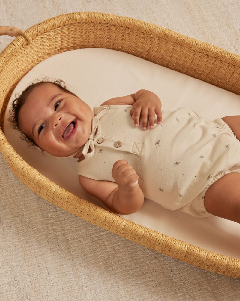 sleeveless bubble romper || bees