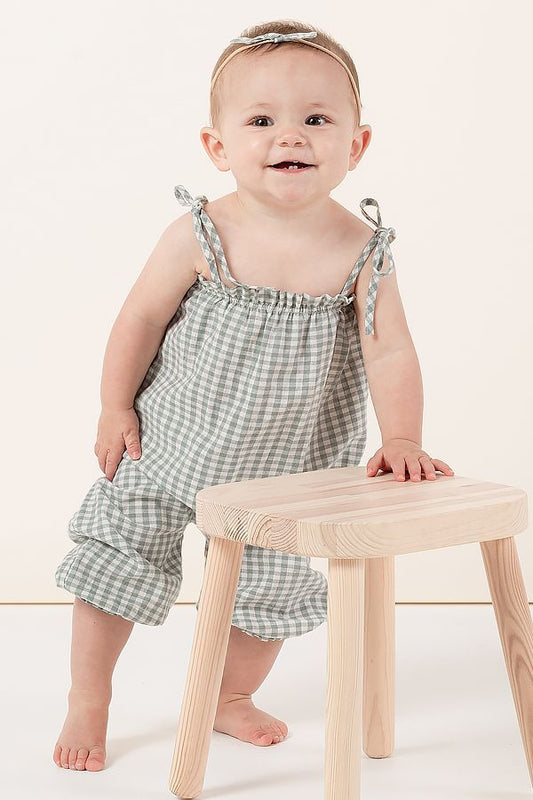 gingham bubble suit