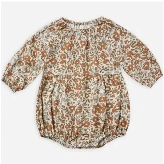 longsleeve bubble romper bloom ditsy floral