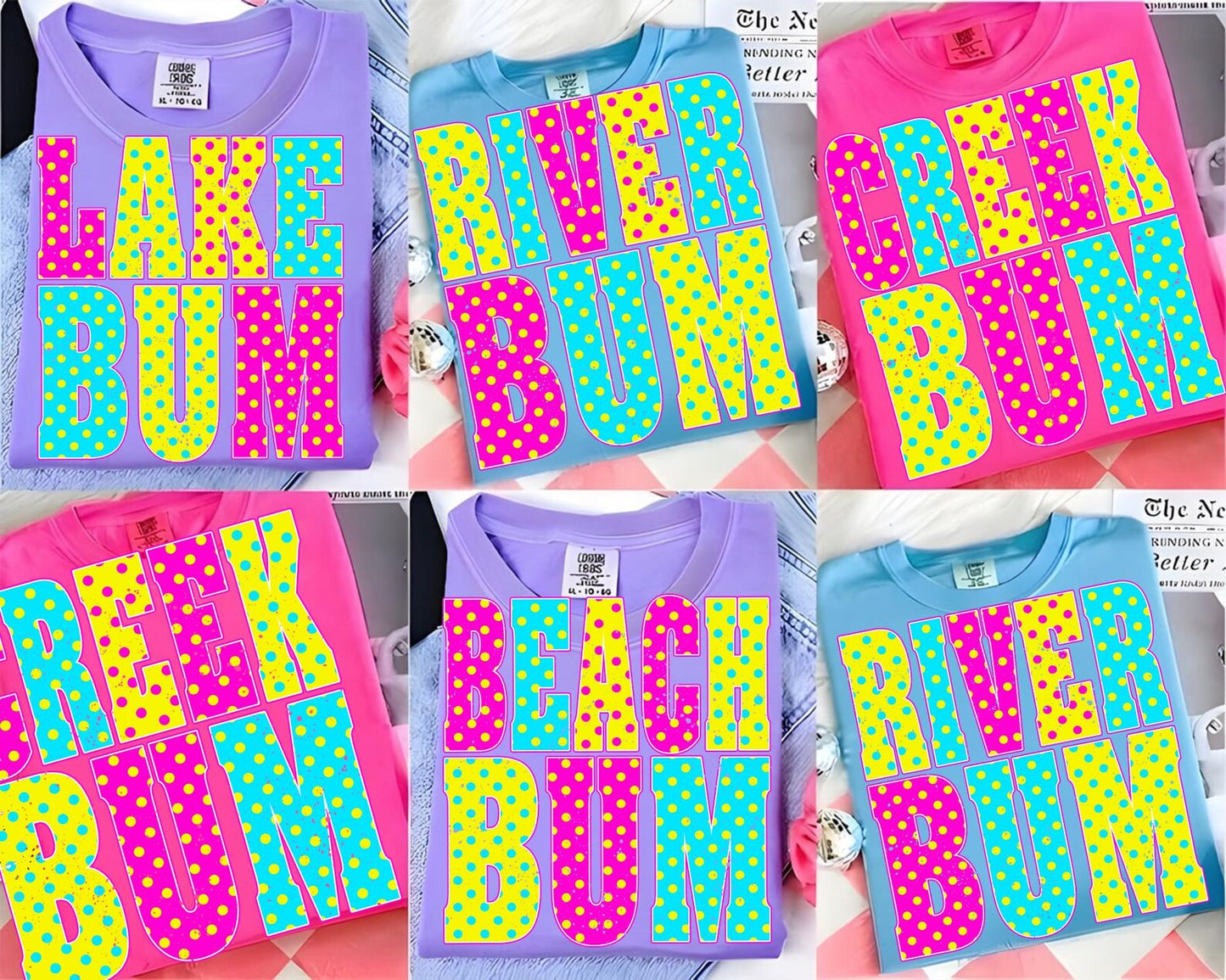 Neon Dots Beachie Swing
