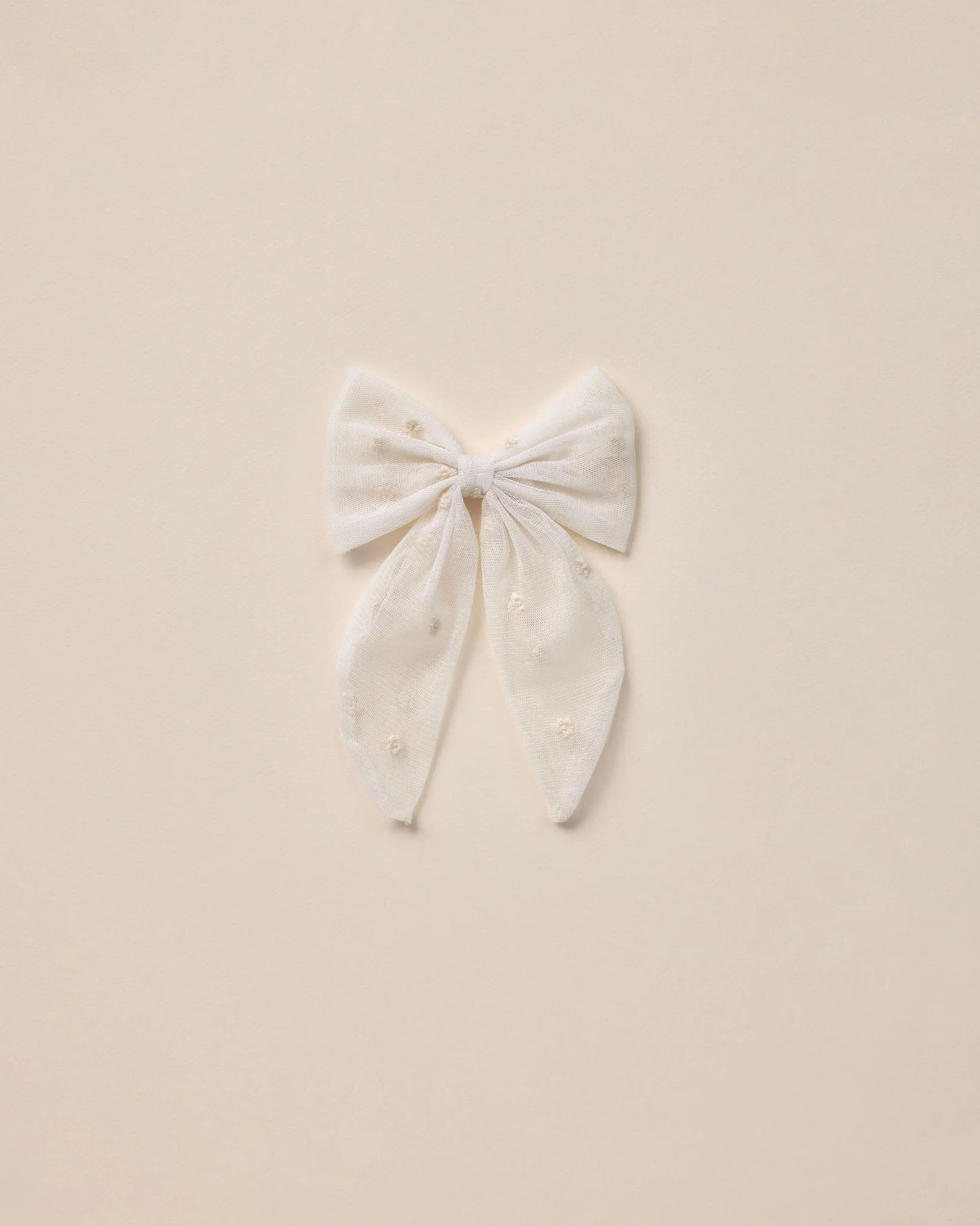 oversized bow || ivory