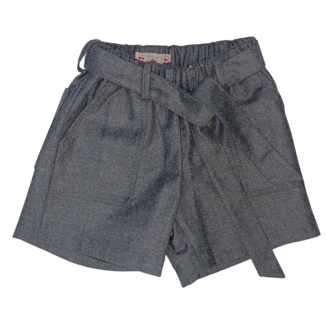 DARK GREY CHINE SHORTS