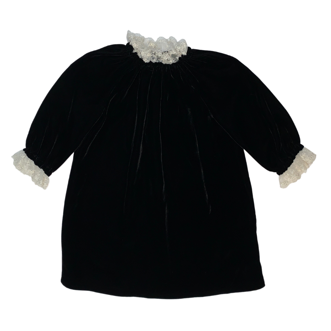 VELVET RUCHED NECK