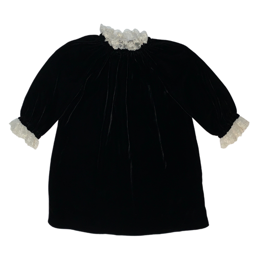 VELVET RUCHED NECK