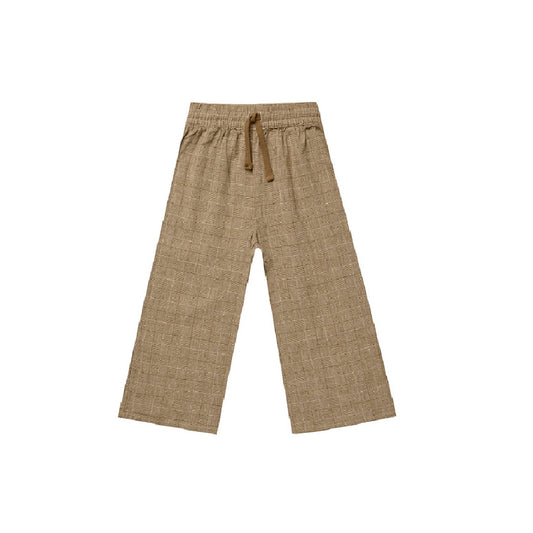 WIDE LEG PANT || CHECK