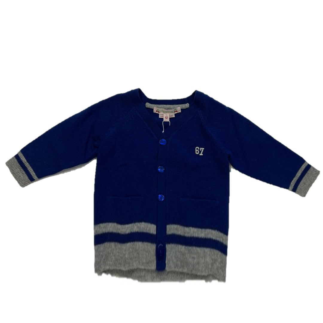 CARDIGAN BLUE AND GRAY