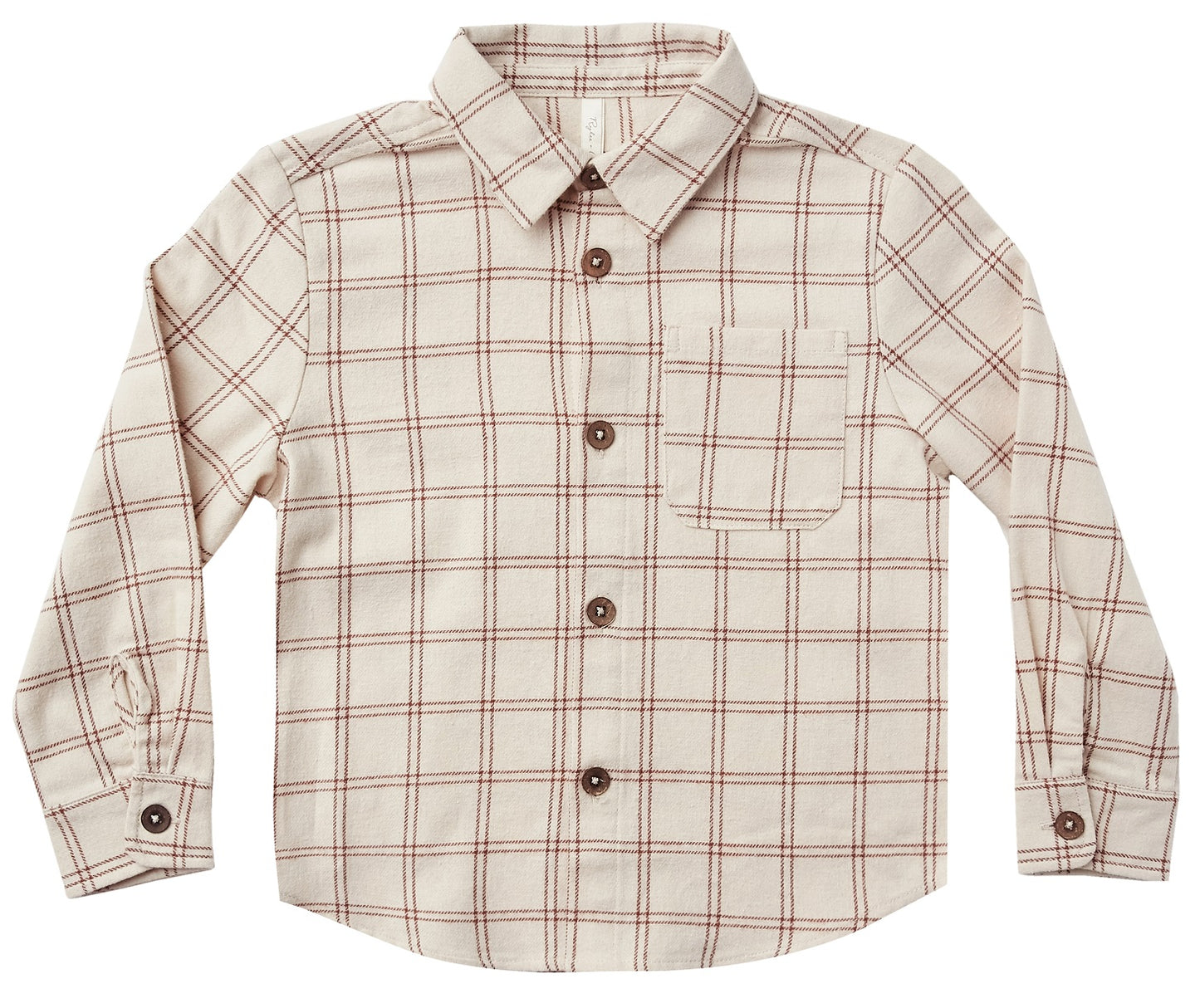 COLLARED SHIRT || WINE CHECK