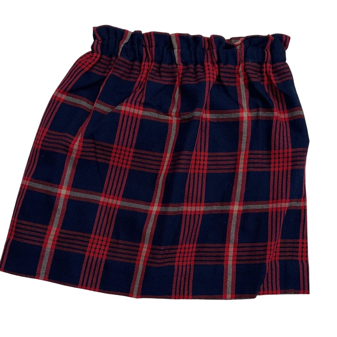 ADULT RED PLAID SKIRT FLUETTE
