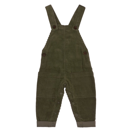 Organic Corduroy Overalls - Forest