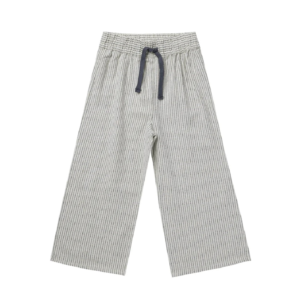 WIDE LEG PANT || RAILROAD STRIPE