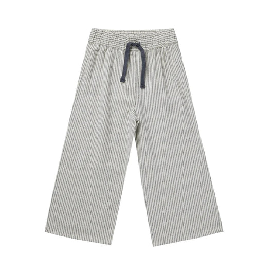 WIDE LEG PANT || RAILROAD STRIPE