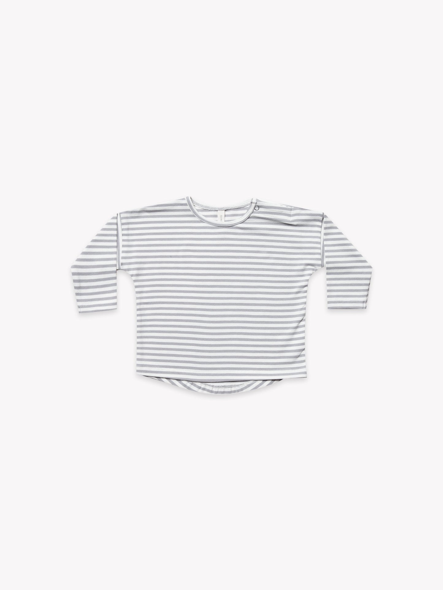 Longsleeve Baby Tee | Grey Stripe