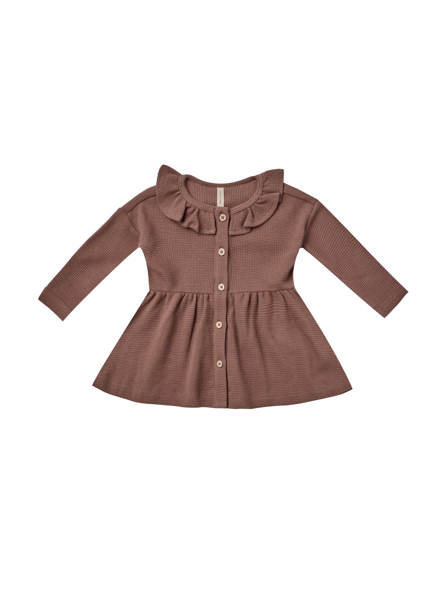 waffle button dress | Umber
