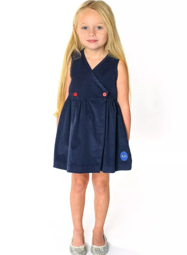 Navy Corduroy double button