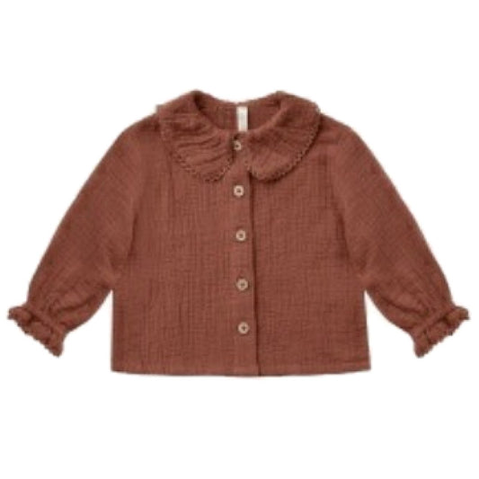 oversized collar blouse