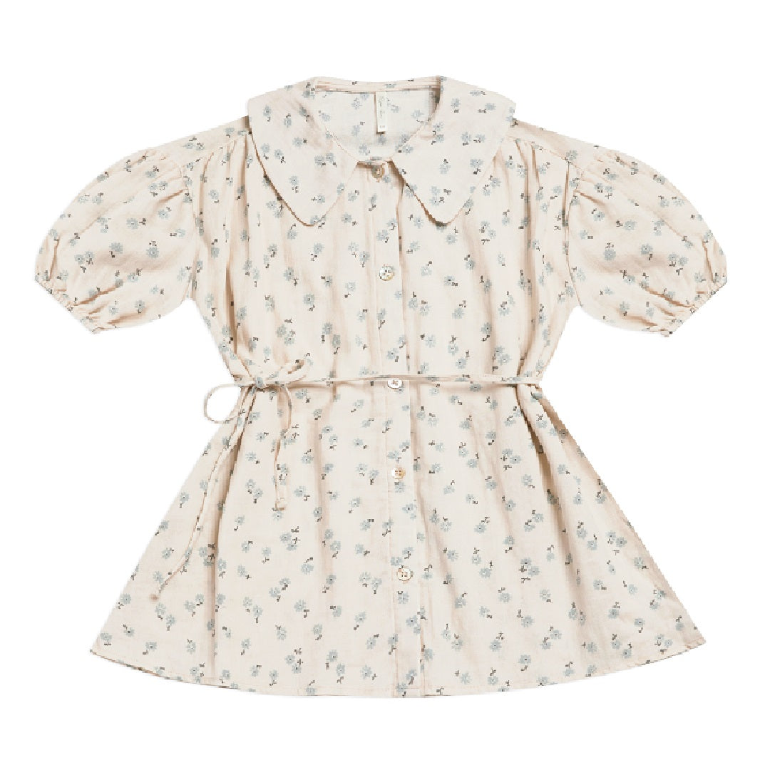 OLIVE DRESS | BLUE DITSY
