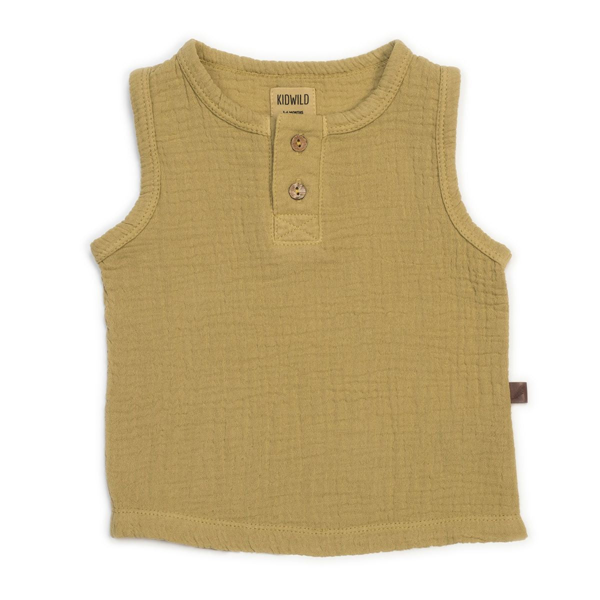 Organic Gauze Tank - Camel