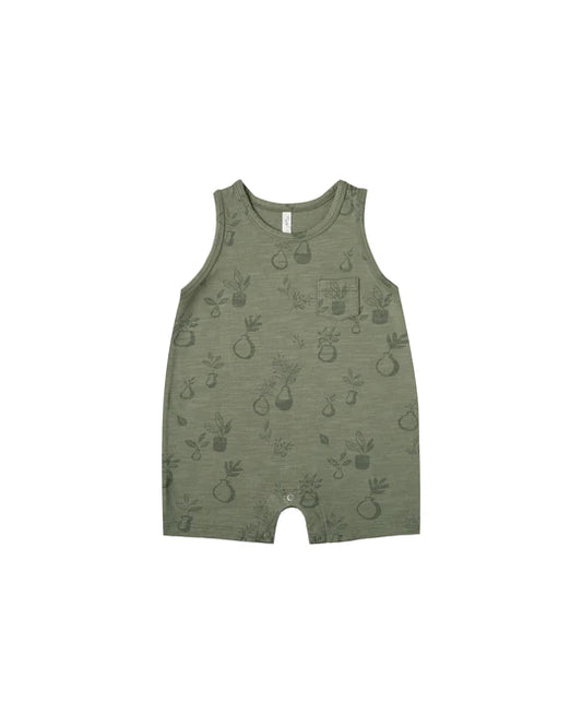 POTTED PLANTS SLEEVELESS ONEPIECE