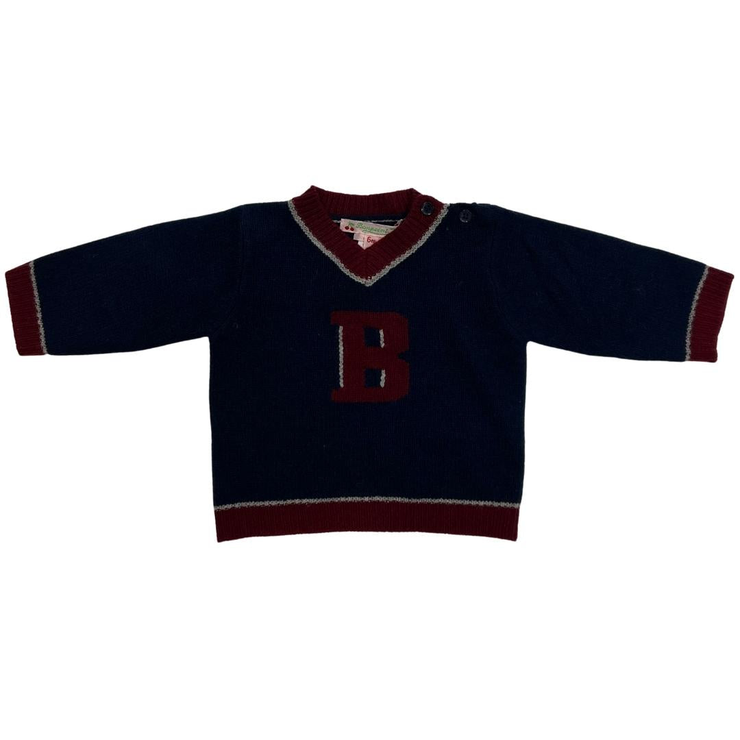 PULLOVER BLUE / WINE