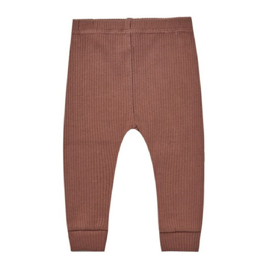 ribbed leggings | pecan