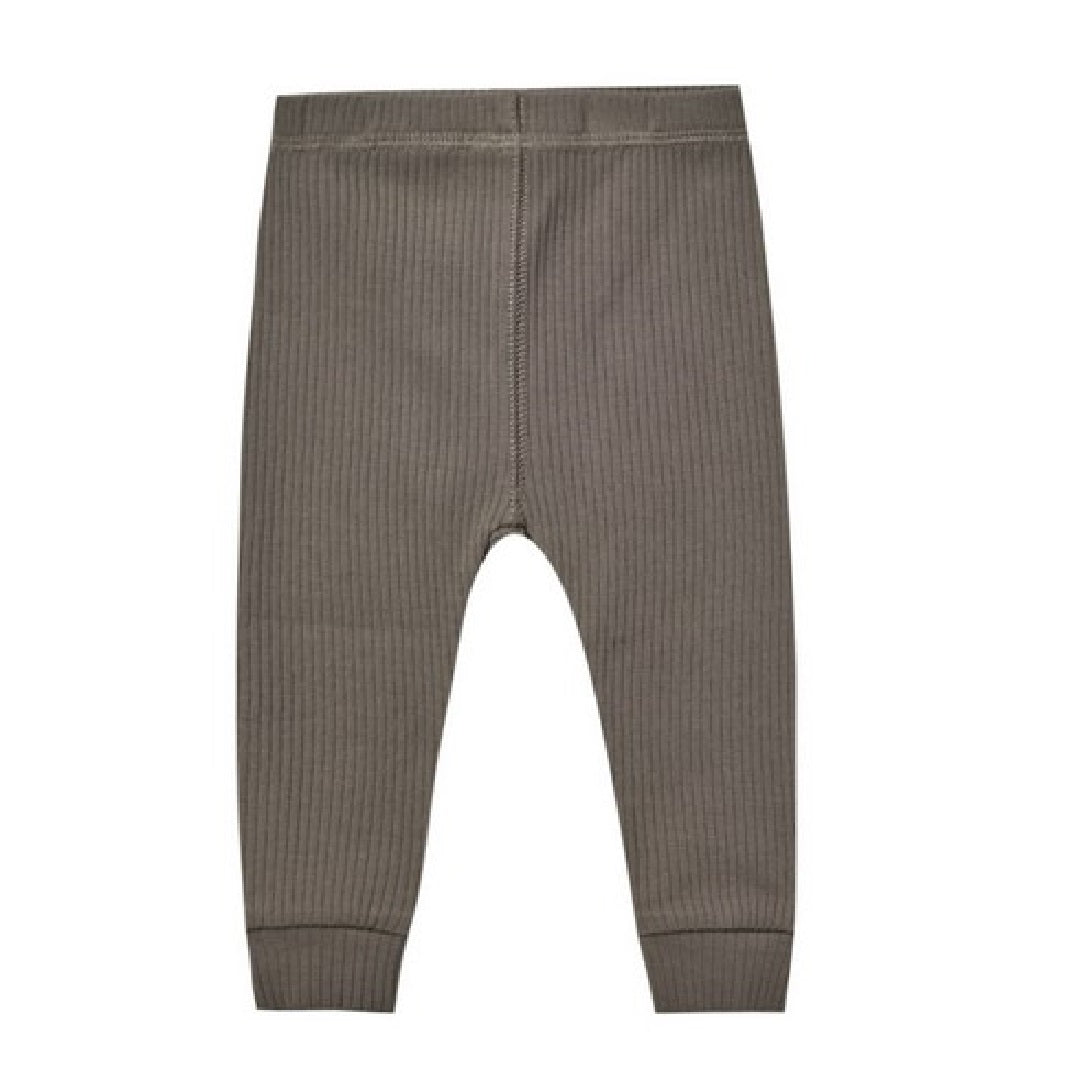 ribbed leggings | charcoal