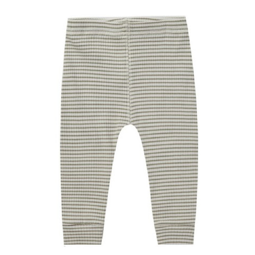ribbed leggings | fern stripe