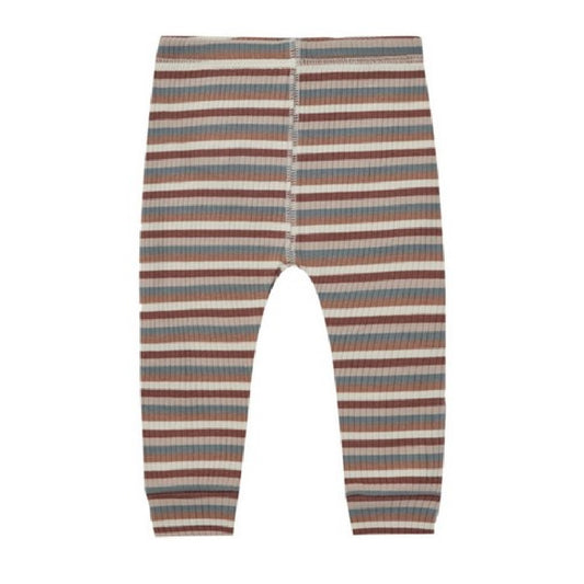 ribbed leggings | autumn stripe
