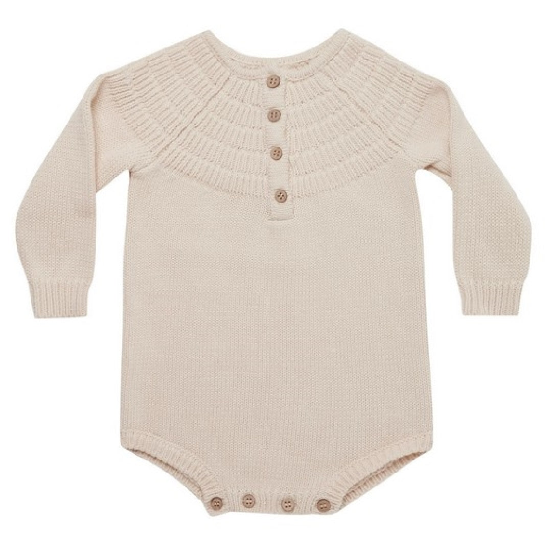 knit dalia romper | natural