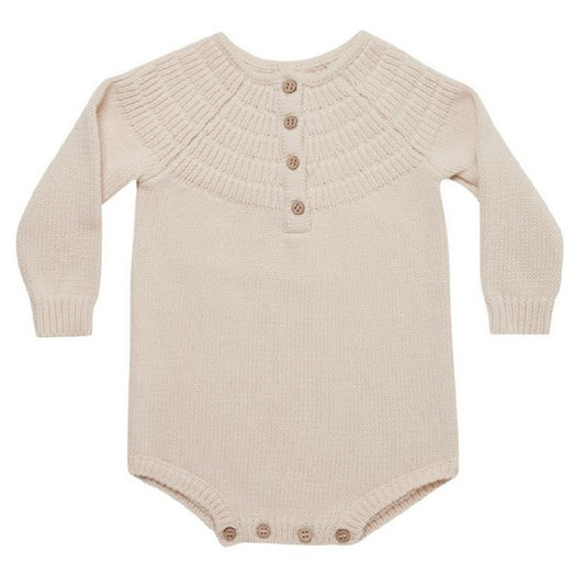 knit dalia romper | natural