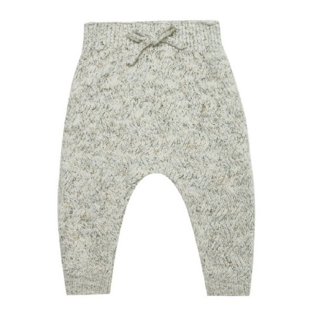 cozy heathered knit pant | fern