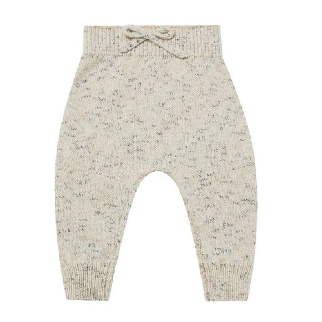 speckled knit pant | natural