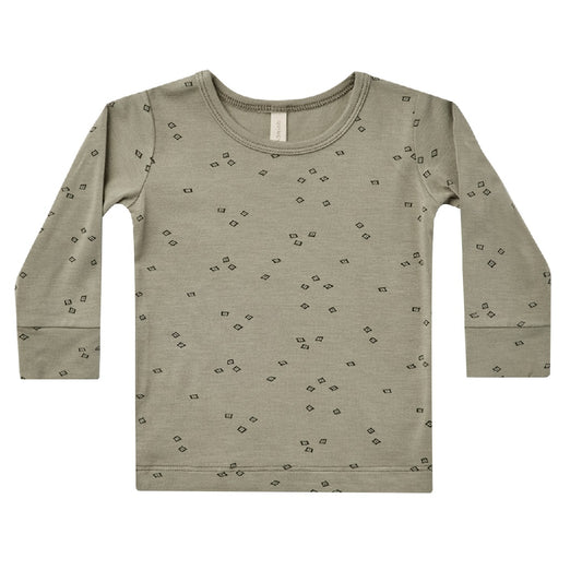 bamboo long sleeve tee | geo