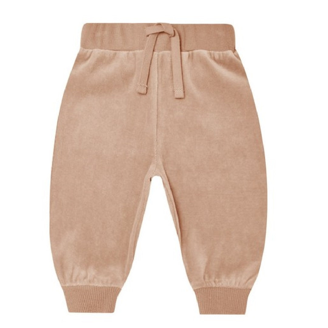 velour relaxed sweatpant | blush