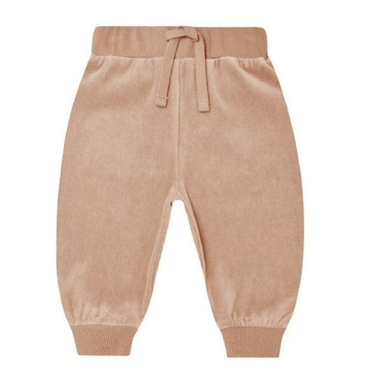 velour relaxed sweatpant | blush