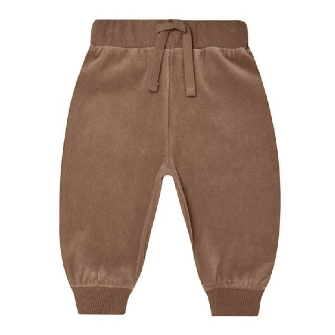 velour relaxed sweatpant | cocoa