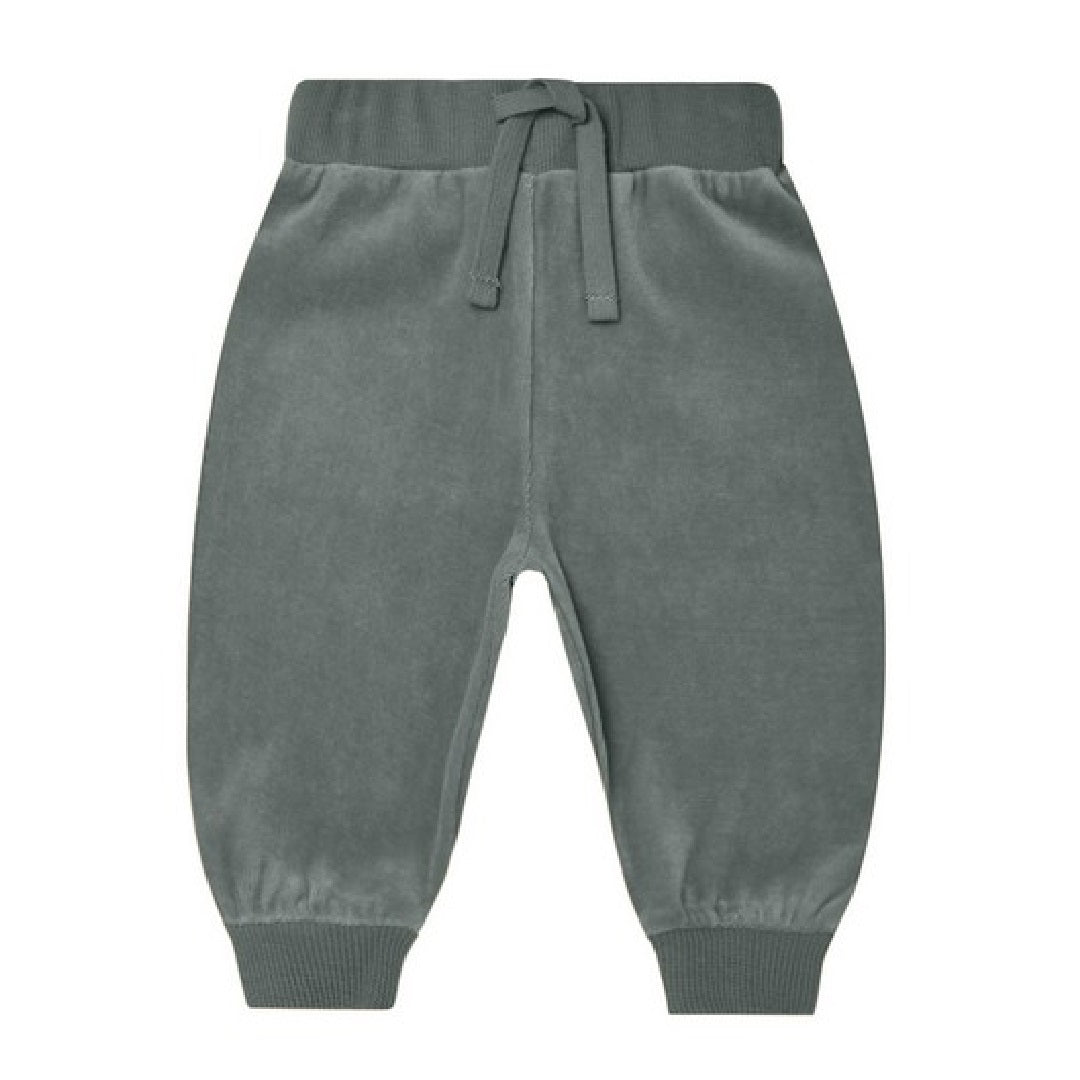 velour relaxed sweatpant | dusk