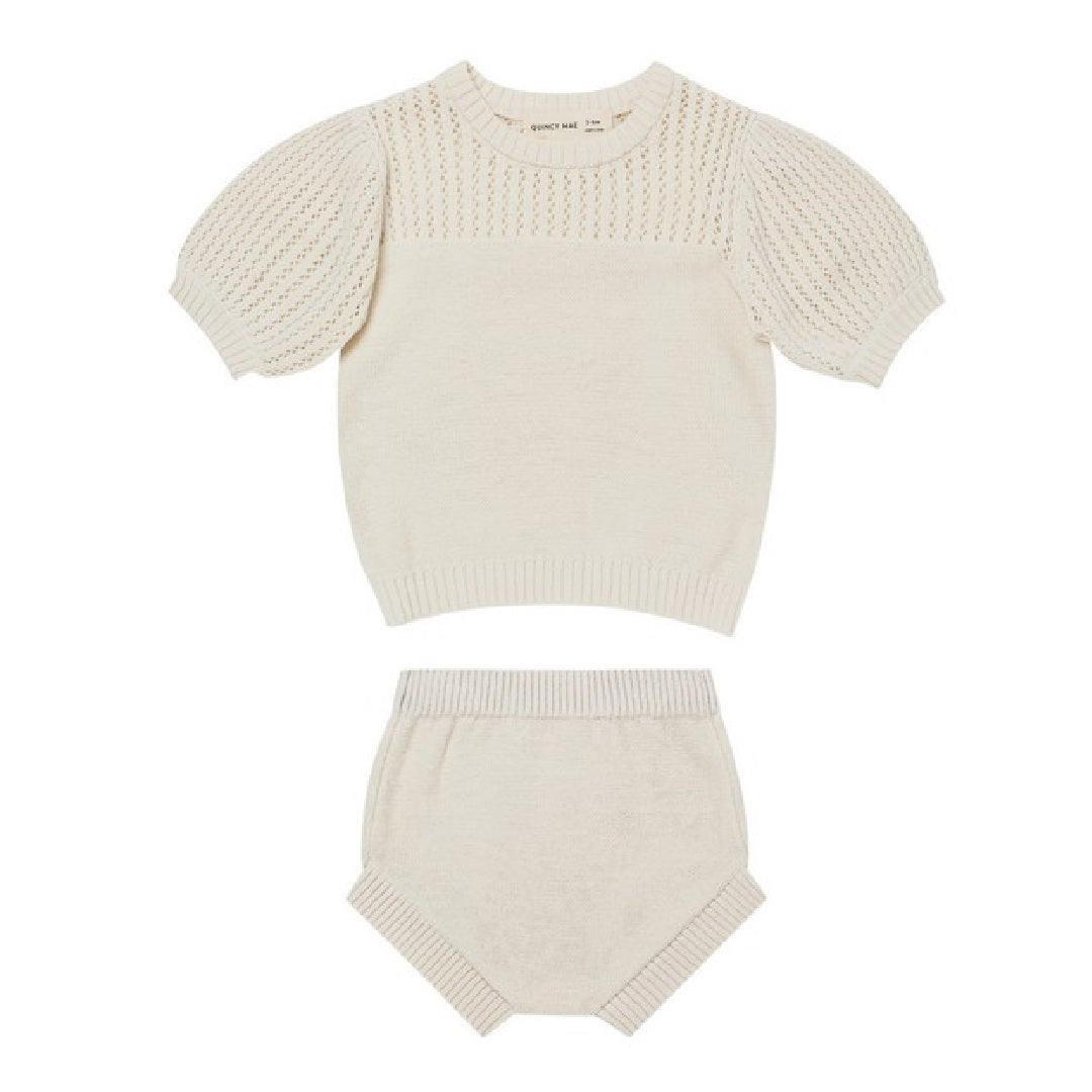 POINTELLE KNIT SET | IVORY