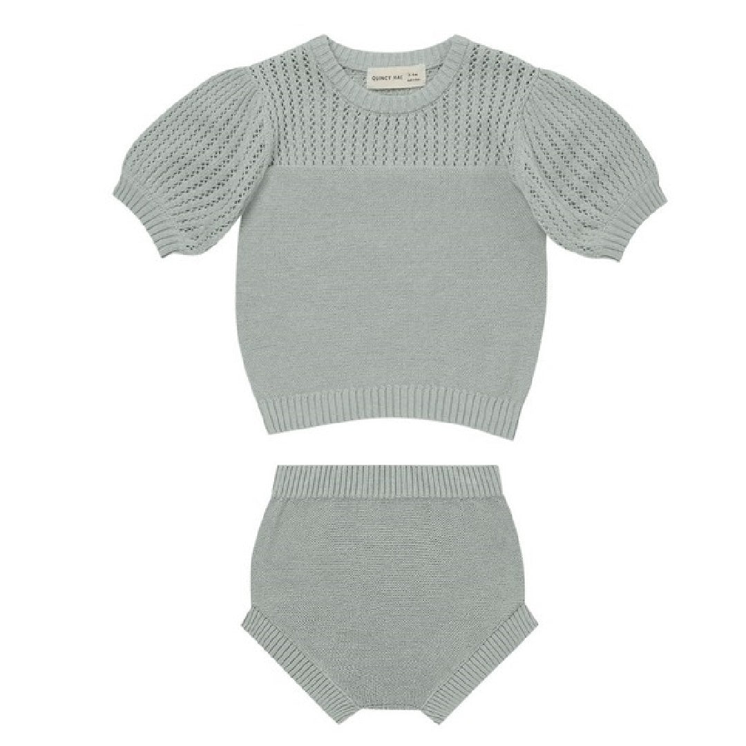 POINTELLE KNIT SET | MINT