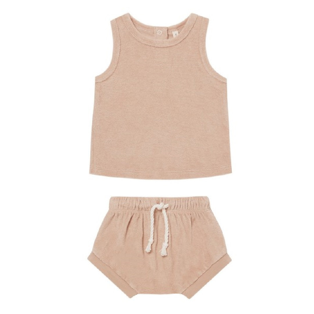 TERRY TANK + SHORT SET | LINEN