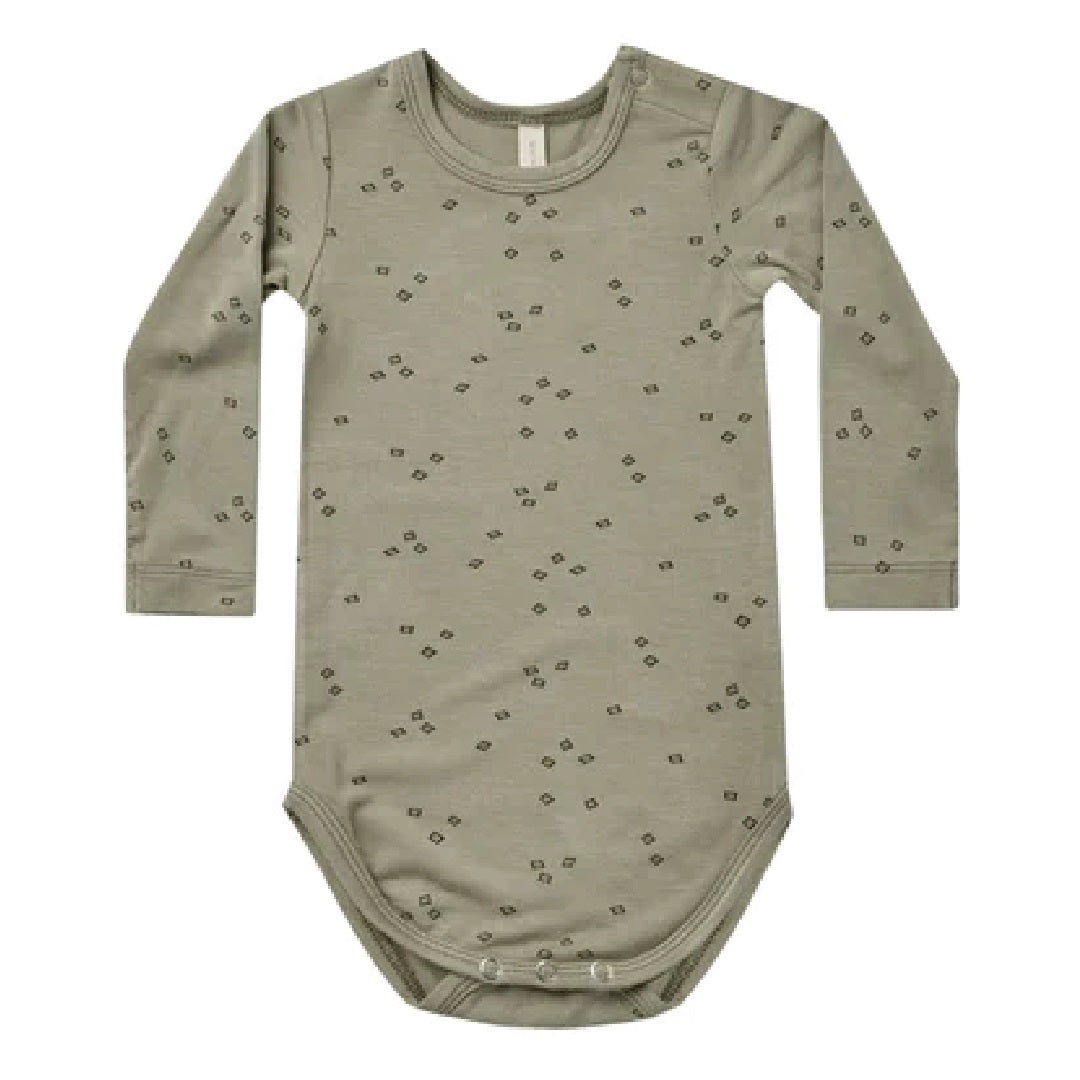 bamboo long sleeve bodysuit | geo