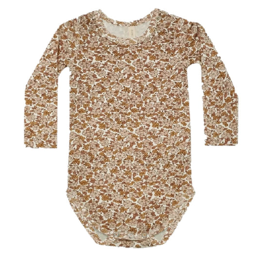 bamboo long sleeve bodysuit | meadow