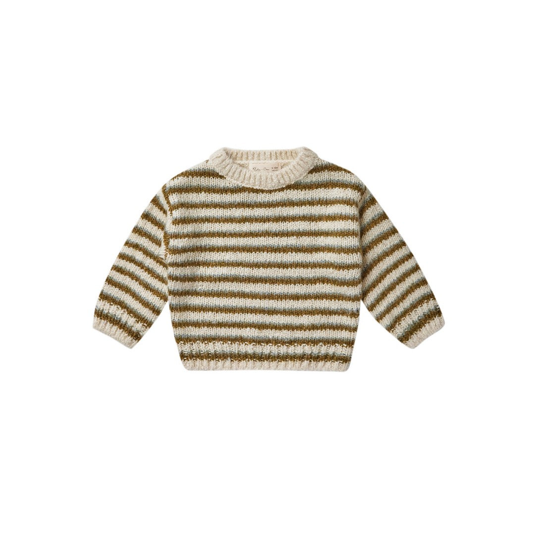 ASPEN SWEATER || CHARTREUSE STRIPE