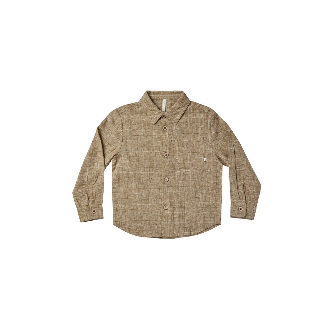 LONG SLEEVE COLLARED SHIRT || CHECK
