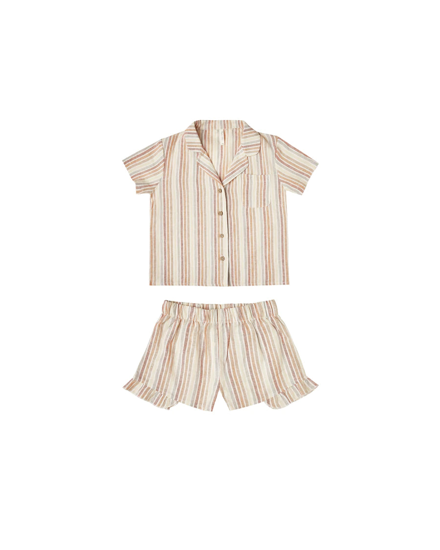 MULTI STRIPE BEDTIME PAJAMA SET