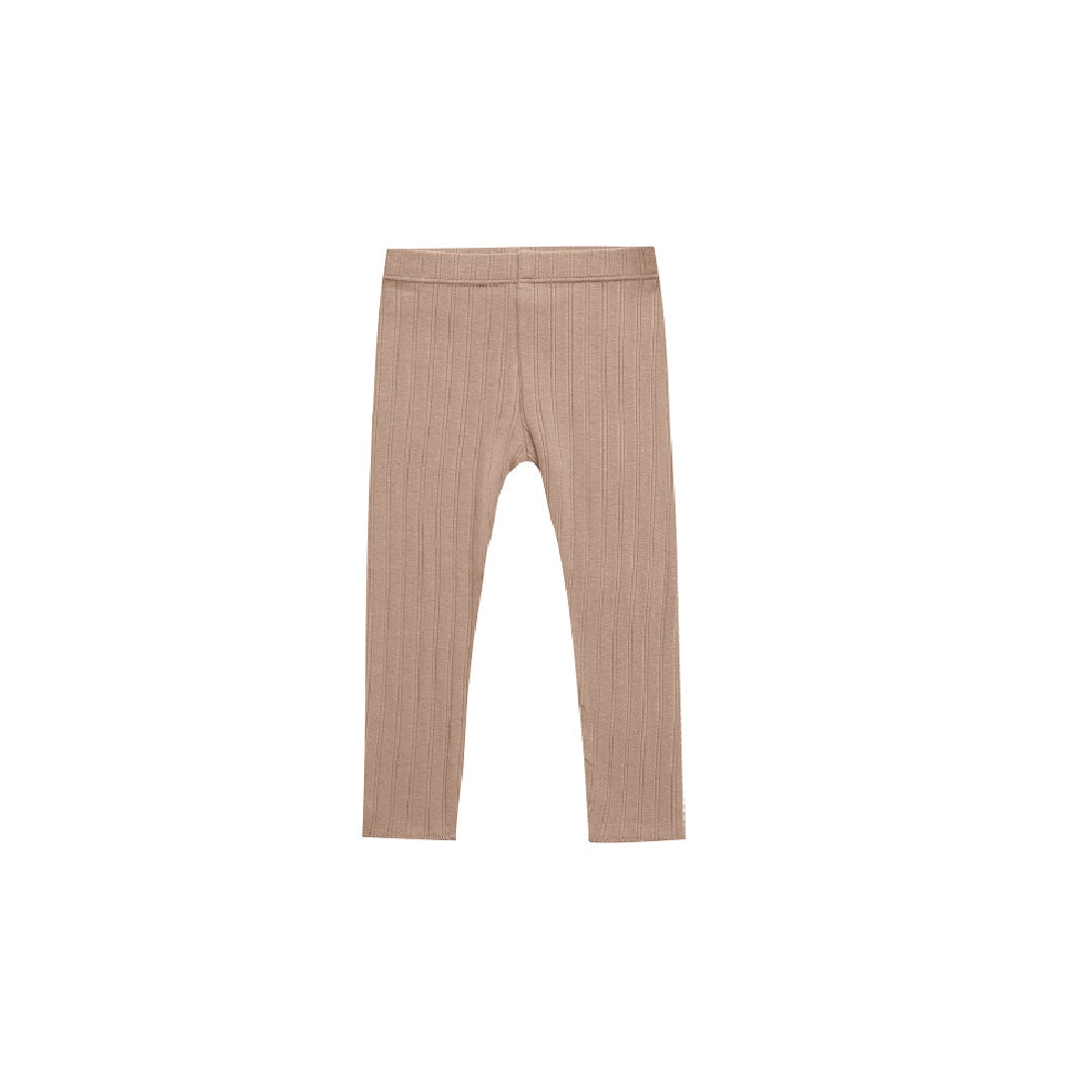 RIBBED LEGGING || ROSE