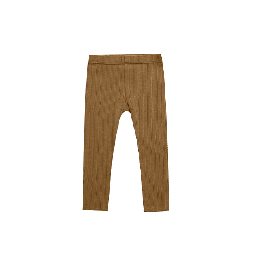 RIBBED LEGGING || CHARTREUSE